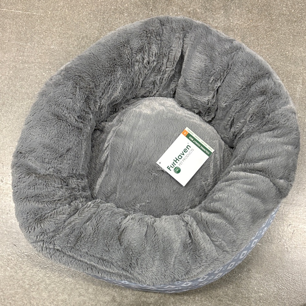 FurHaven calming donut Pet Bed